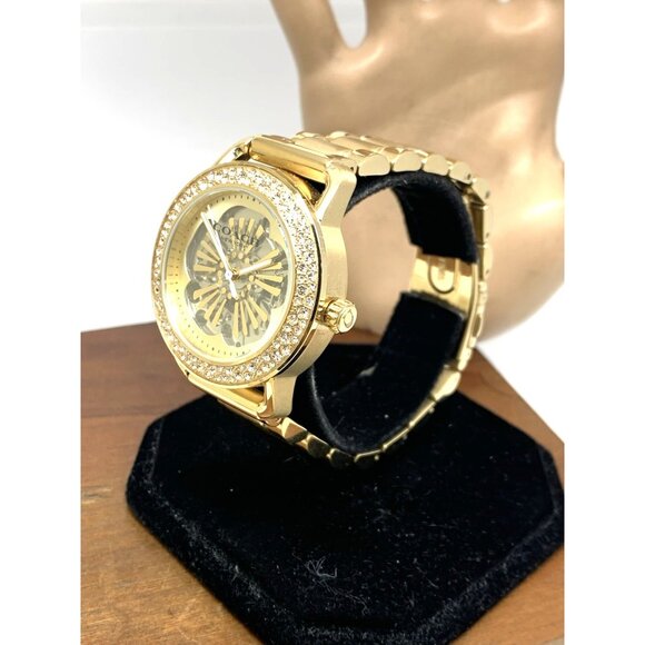 Coach Women's Watch 14504368 Cruiser Automatic Gold Stainless Steel Gemmed 37mm - Picture 2 of 14